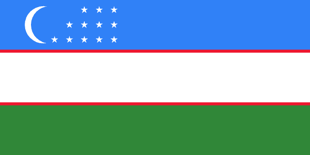 Флаг — Узбекистан
